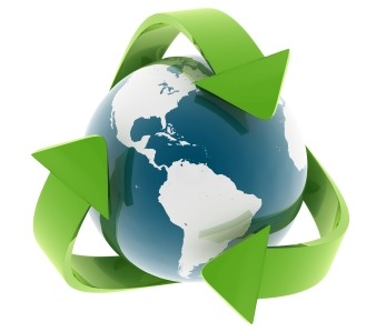 Purcell Systems environmental policy symbolized by recycling the earth's resources